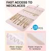 Portable Jewelry Rack with Metal Hook Jewelry Storage Roll for Storing Earrings