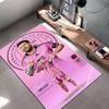 Sports Area Rug, Lionel Messi Inter Miami 10 Pink Poster, Fan Cave Decor, Non-Slip Mat