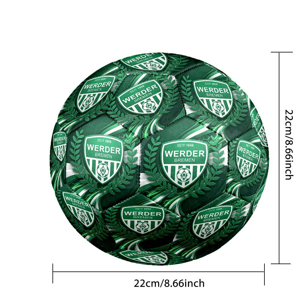 Werder Bremen FootballPrinted Size 5 Soccer Btball, Anti Slip Adult Match Football Souvenir for Football Fans