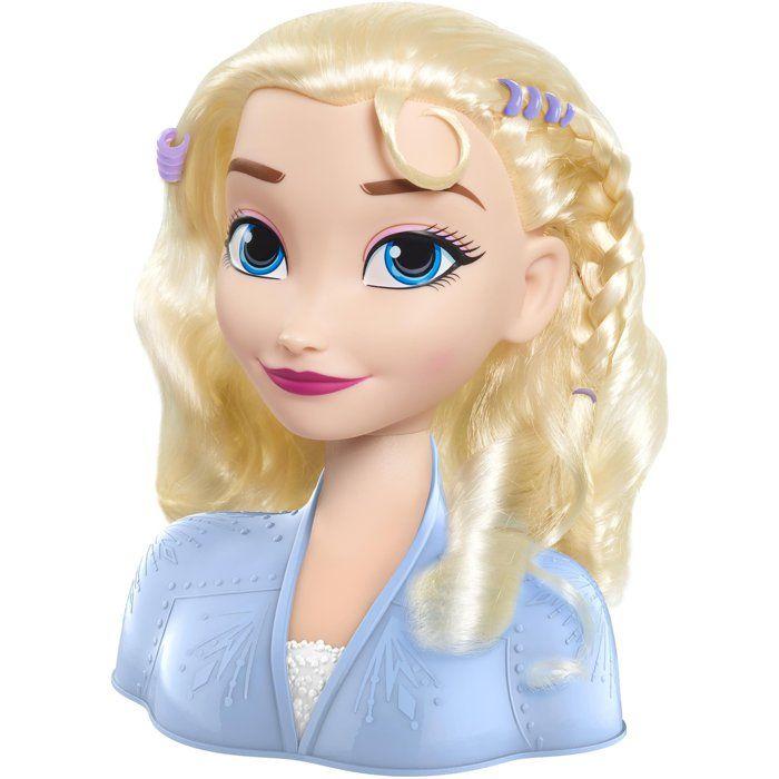 Tête à coiffer - disney - la reine des neiges - elsa - 14 accessoires - dès 3 ans