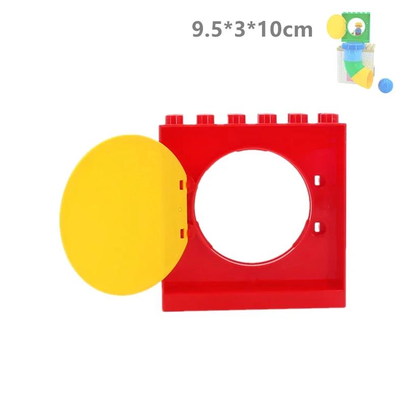 Große Bausteine Verrückte Murmelbahn Rutsche Pipeline Kugel Kompatible Große Steine Labyrinthspiel Kinder Kinder Montessori Spielzeug