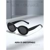Oval sunglasses, cool square retro sunglasses, UV protection sunglasses