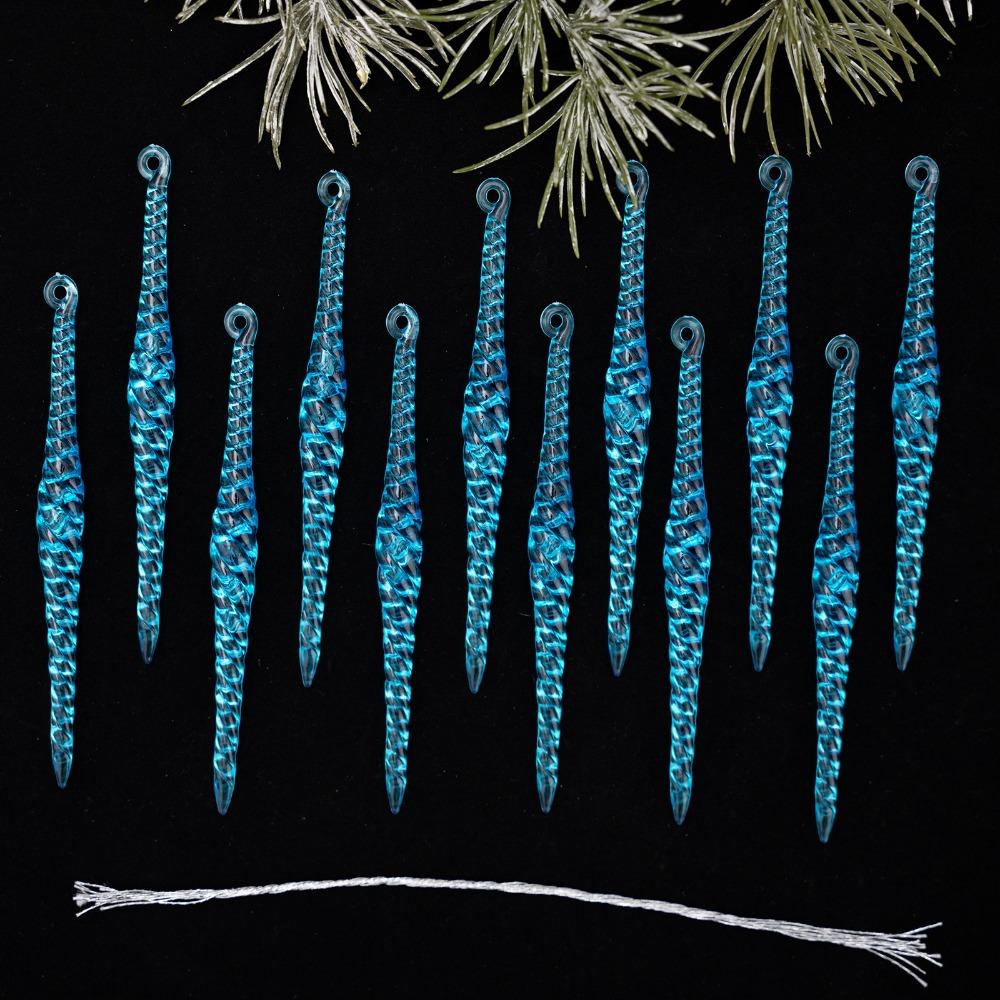 Transparent Christmas Tree Pendants Hanging Icicle Decorations Wedding & Outdoor Decor