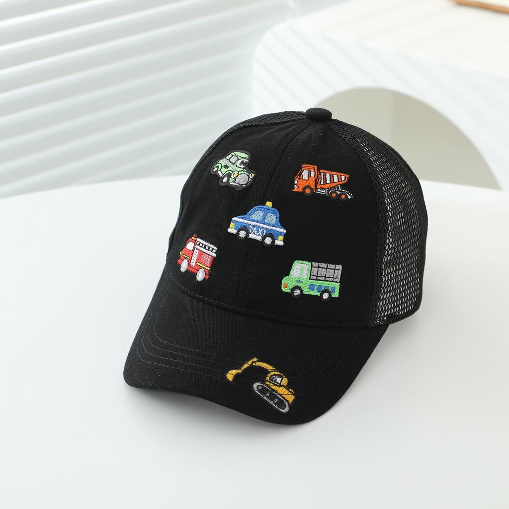 Children 's Sports Hats School Baby Boys Baseball 2026 Summer Embroidered Vehicles Outdoor Kids Caps for 2-8Years Adjustable