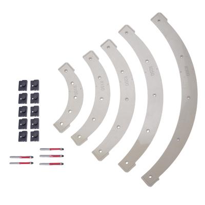Round Corner Radius Templates R100 R150 R200 R250 R300 Plastic Router Radius Jigs for Woodworking