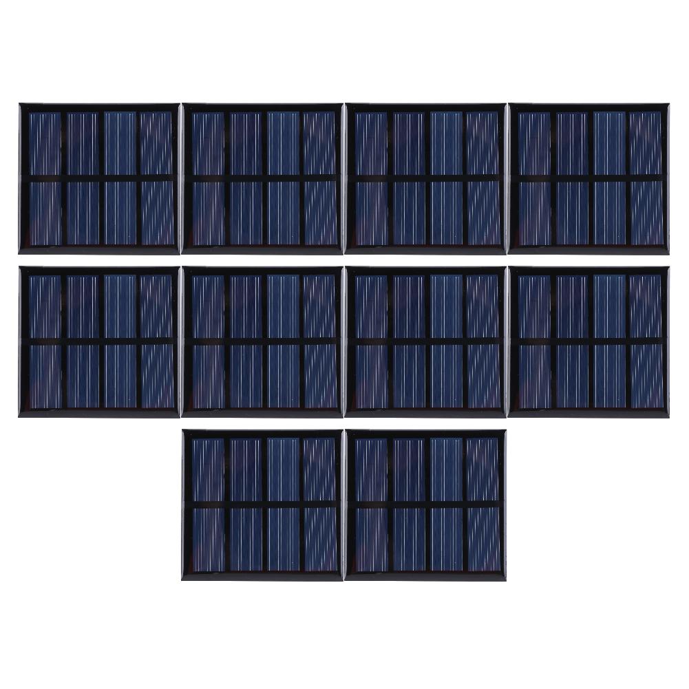 5/10Pcs 3W 2V Solar Battery Charger Polycrystalline Silicon Solar Panel Outdoor Emergency Power Bank Courtyard Lighting Supplies