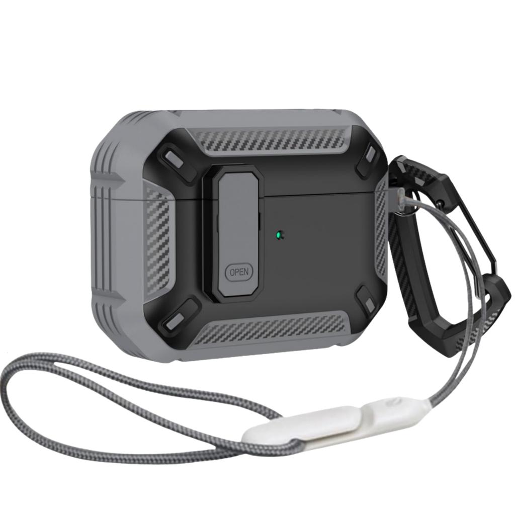 for AirPods Pro 3 Case Secure Lock Case Cover with Lanyard&Keychain Powerful Drop Protection For Airpods Pro 3rd Generation Case