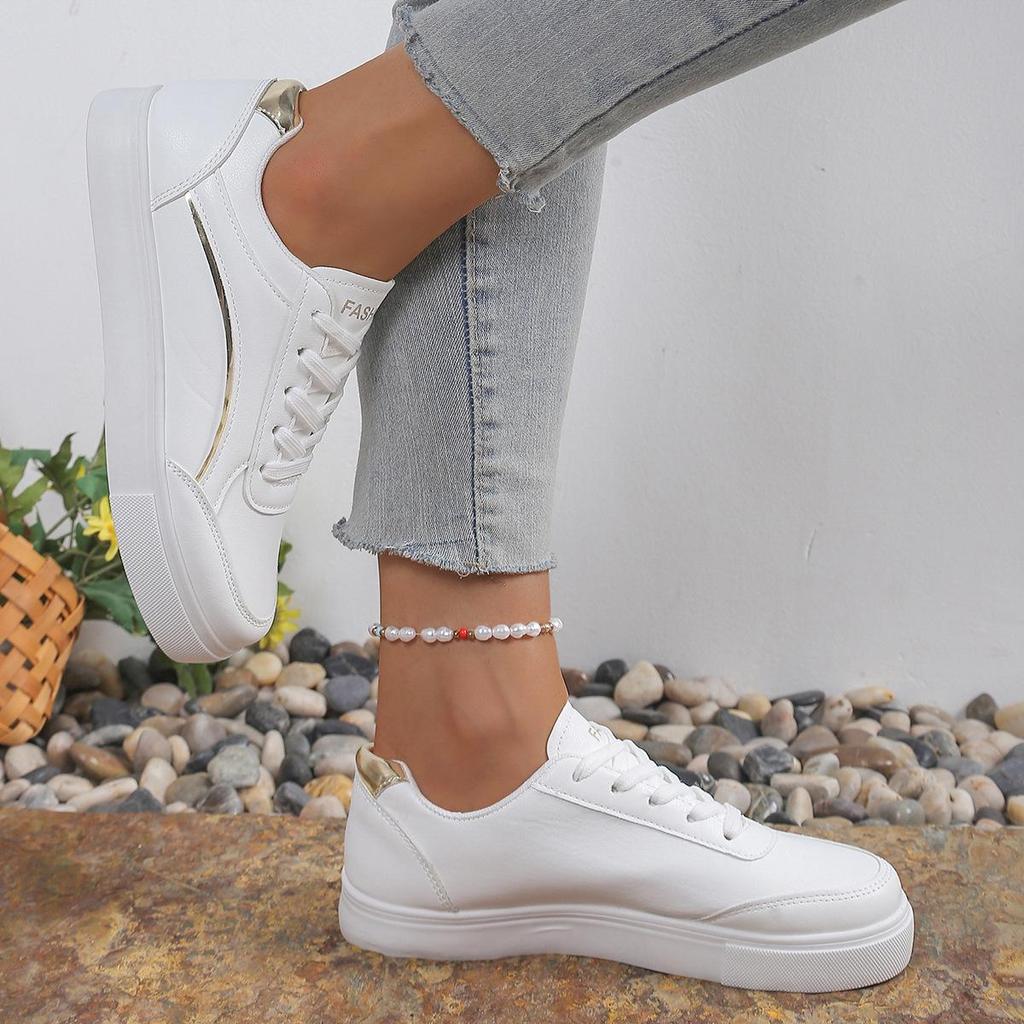 Wasserdichte Ledersneaker für Damen: Weiche Sohle Rutschfeste Freizeitschuhe für Frühling & Herbst 2025