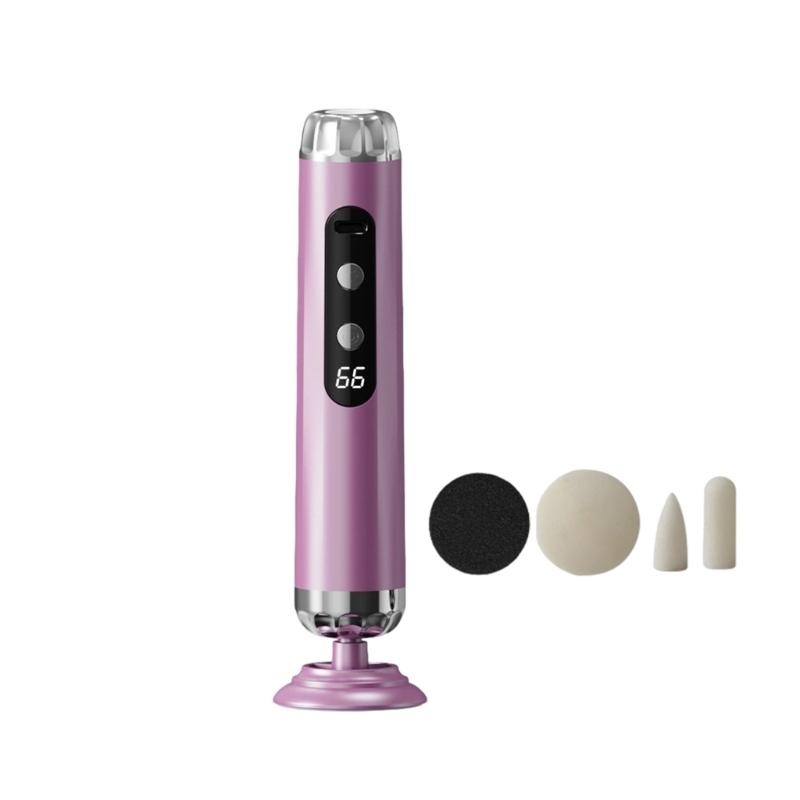 

Safe Electric Foot Grinder with Intelligent Sensor Quiet Operation for Sensitives Skin Home Foot Care Easy to Use фиолетовый