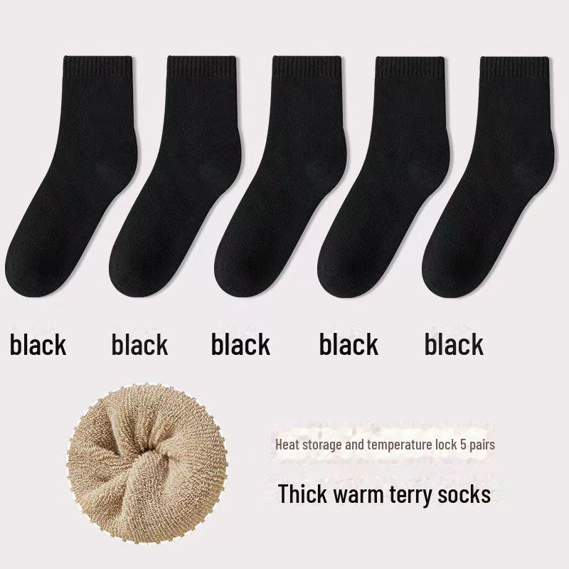 

Жіночі потовщені махрові шкарпетки: Теплі, Однотонні, Всесезонні, Середньої Висоти, Шкарпетки для Підлоги на Зиму One size nude socks чорний