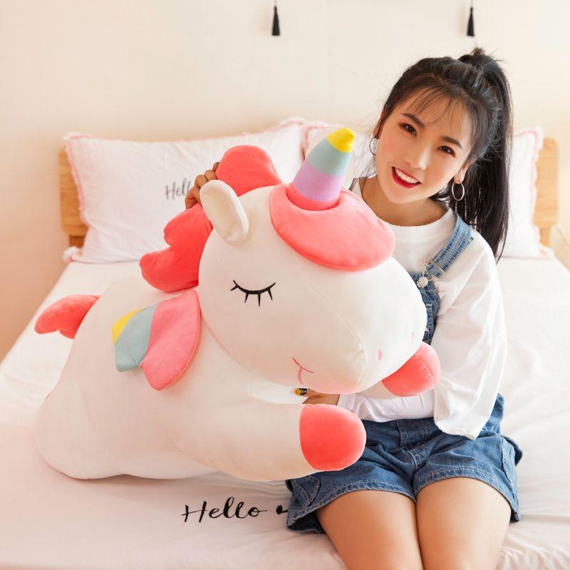 Cute Unicorn Doll Bed Plush Toy Dream Girl Heart Rag Doll Throw Pillow Girl Birthday Gift