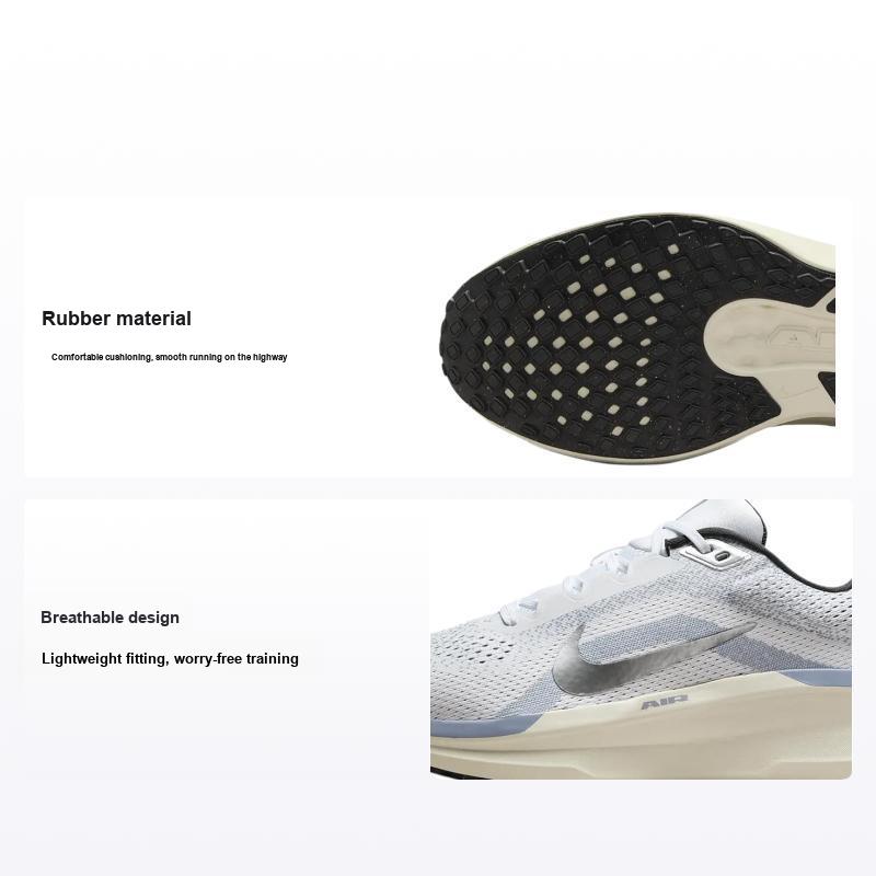 Nike Men's White/Silver/Anthracite Air Winflo 11 Metallic Sneakers Ashen-Slate Fj9509-102 Cm