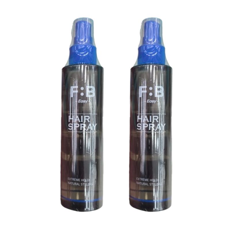 F:B Easy Hard Holding Hair Spray 150ml – Strong Hold Styling Spray, Fine Mist, Water-Based Formula, Woody Citrus Scent