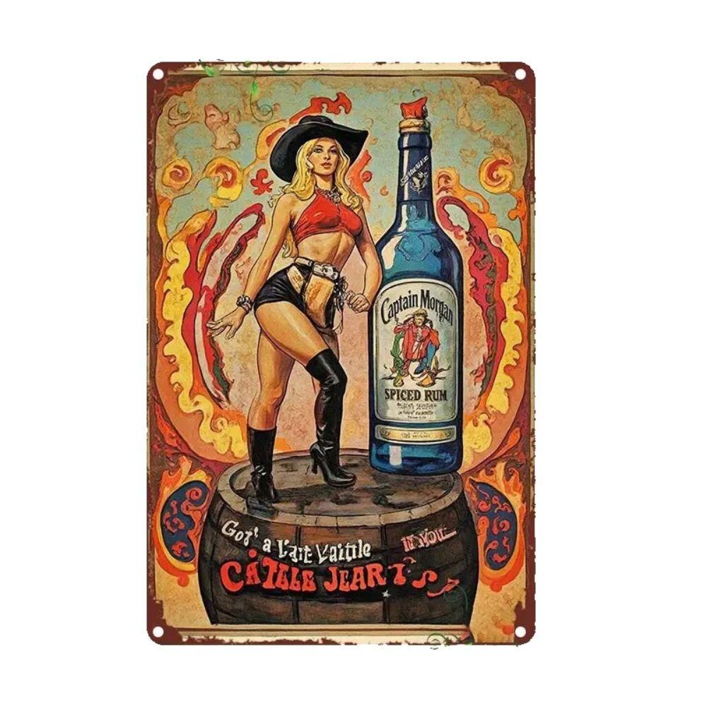 Beer Tin Sign, Metal Wall Decor Plaque 20x30cm