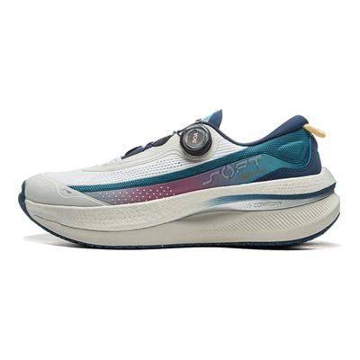 Li Ning Soft Go Max Retro Vielseitig Stoßdämpfend Rutschfest Abriebfest Atmungsaktiv Stützend Rebound Low-Top Lässige Laufschuhe AGLU273-2
