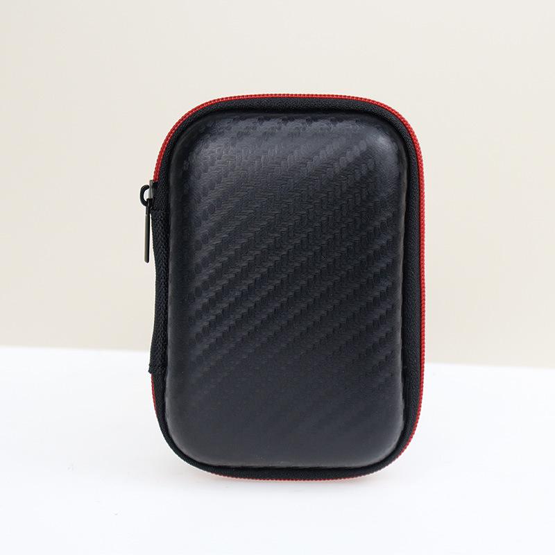 Eva Storage Bag for Earphones, CCD Camera, and Data Cable - Compact PU Zipper Design