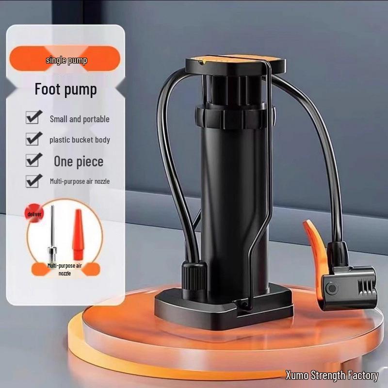 Universal Portable Foot-Operated High-Pressure Pump for Bicycles, Motorcycles, and Household Use