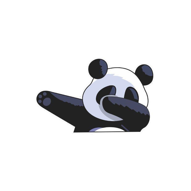 Panda Hip-hop Fun Cartoon Sticker for Motorcycle & E-Vehicle Windows