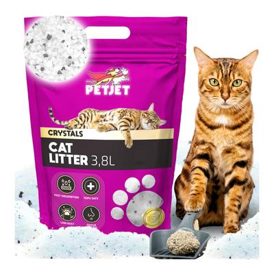 Absorbent Silicone Cat Litter Petjet for the Litter Box, Non-clumping, Efficient PetJet