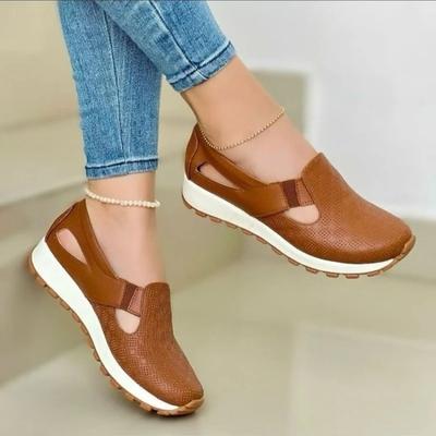 Fashion Ladies Shoes 2025 Hot Sale Slip-on Women's Vulcanize Shoes Fashion Hollow Out Plus Size Outdoor Best Seller Outdoor Casual Shoes