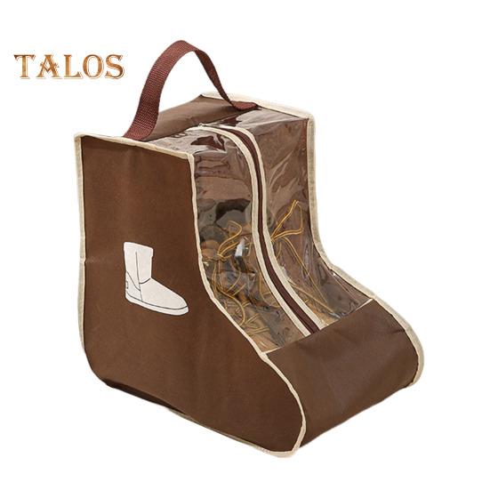 1/2 Stück Schuhaufbewahrungstaschen mit Griff und Reißverschluss, transparentes visuelles Design, wasserdicht, staubdicht, für Reisen, lange Stiefel-Schuhtaschen