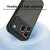 KEYSION Matte transluzente schwarze Handyhülle für HONOR 600 Pro 5G Weiches Silikon+PC Anti-Rutsch Stoßfeste Abdeckung für Huawei Honor 600