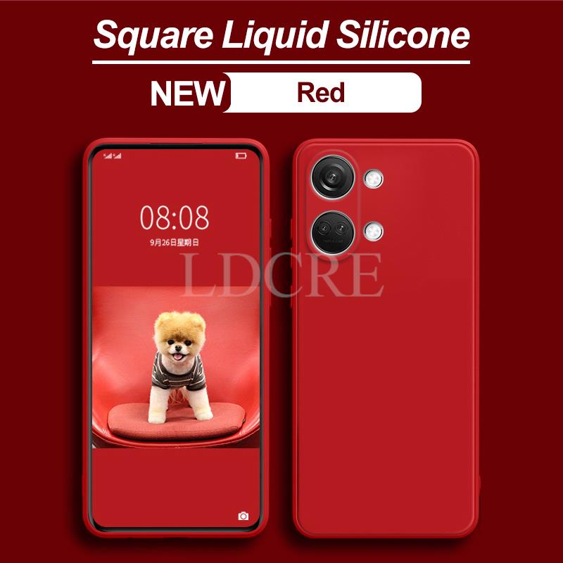 

Для Oneplus Nord 3 Чехол Жидкий Силиконовый Чехол-накладка Oneplus Nord 3 Чехол ТПУ Резиновый Защитный Чехол для Телефона Oneplus Nord 3 Чехол Oneplus Nord 3 красный