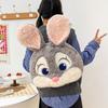 Zootopia Nick And Judy Plush Backpack With Pp Cotton Fill For Kids And Teens