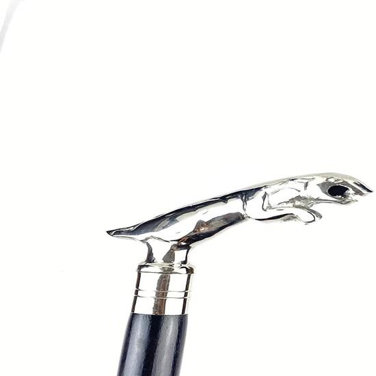 Hůl ve starožitném stylu, viktoriánská, vintage, designová, mosazná rukojeť, dřevěná vycházková hůl