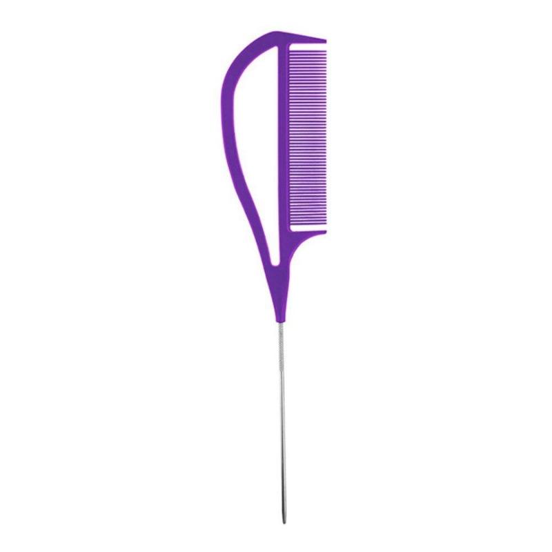 Metal Pin Tail Comb Hairdressers Barbers Rat Tail Comb for Styling Teasing Wide Tooth Pick Stylist Braiding Combs