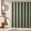 Shower Curtain with 12 Plastic Hooks, 180 cm, for Bathroom and Window