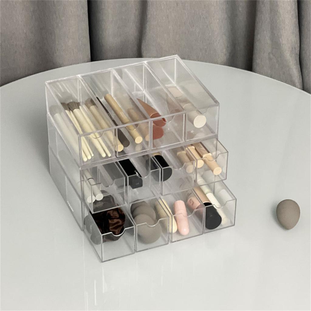 Drawer Style Transparent Jewelry Box Large Capacity Ring Earring Necklace Acrylic Jewelry Sorting Box Bedroom Jewelry Organizer