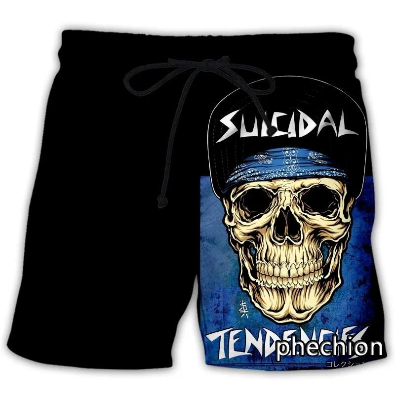 Vintage Retro Skull Pentagram Devil Demon Satan Ghost Boxing Muay Thai Kickboxing Shorts 3D Print Training Unisex Men Women Fitness Gym Sport Workout