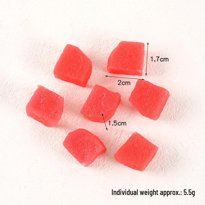 Mini Fruit Salad DIY Edible Toy: Mango, Pitaya, Kiwi Slices Simulation Cubes.