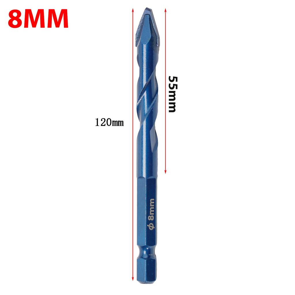 1 ks vrtáků 6-12 mm, karbidové vrtáky pro stěny, sklo, dřevo, kovové dlaždice