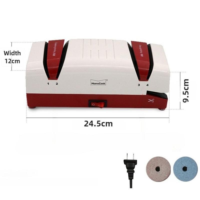 

Electric Knife Sharpener Multiuse Knives Sharpeners Machine Kitchen Knife Sharpening Machines Multitool Knives Grinders Device 24.5X12X9.5CM червоний