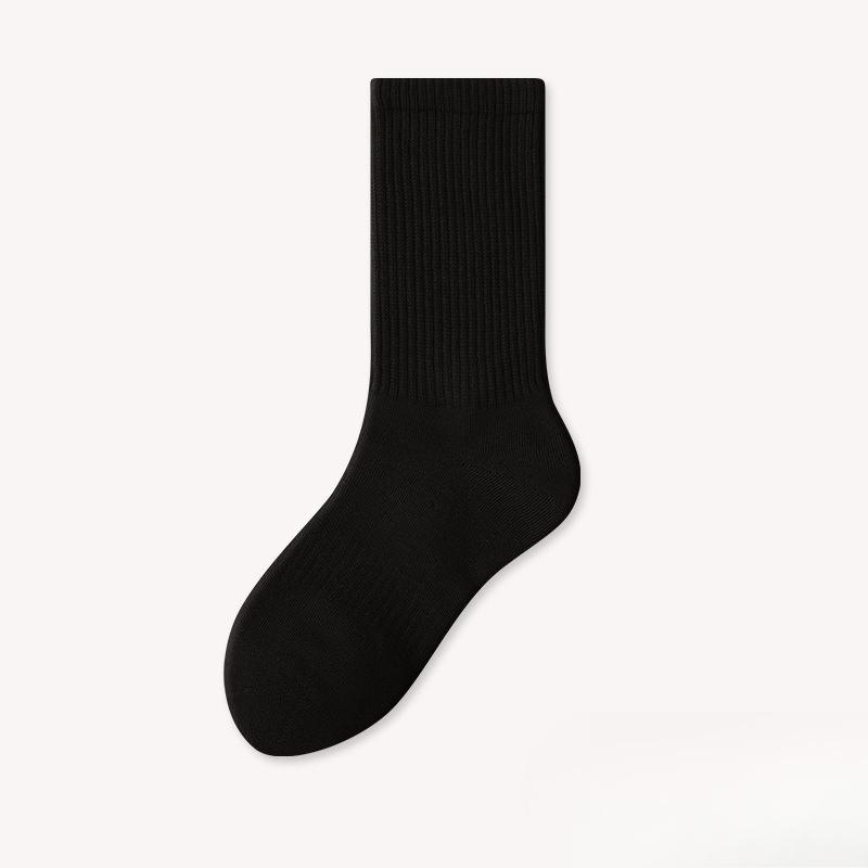 Antibacterial Socks - Men's Pure Cotton, Bone-free Mid-calf Socks, Sweat-absorbent, Breathable, Durable, and Anti-loosening.
