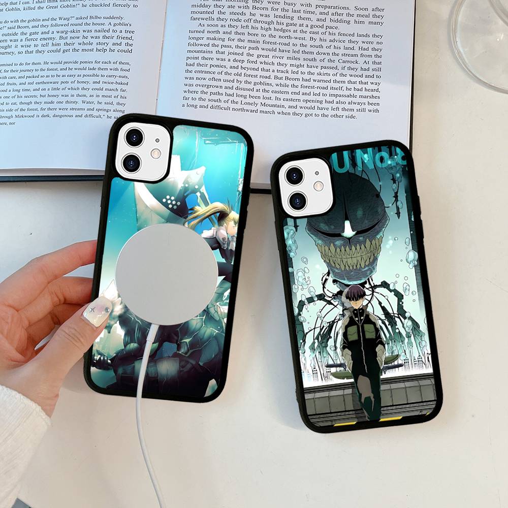 Japan Classic Comics K-Kaiju No8 Anime Magnetic Case For IPhone 17 16 14 13 12 11 15 Pro Max Plus Wireless Charge Phone Cover