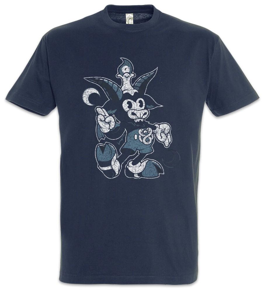 

Satanic Goat T-Shirt Satanism Fun Satan Devil 666 Demon Cartoon Toon 4XL