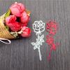 2pc Mixed  Love Letter and Flower Background Frame Metal Cutting Dies Stencils for DIY Scrapbooking Decorative Embossing Handcraft Template