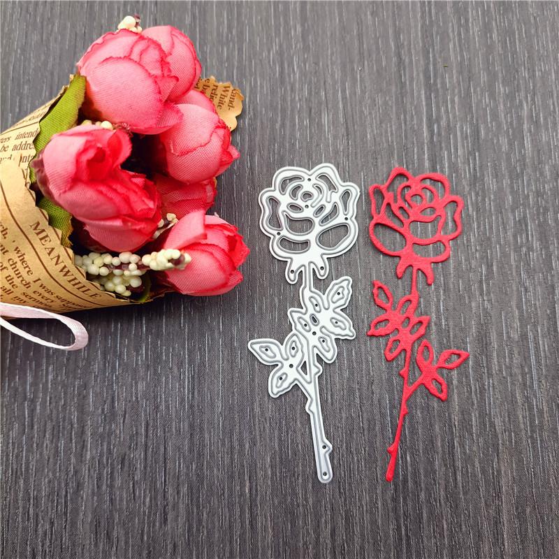 2pc Mixed  Love Letter and Flower Background Frame Metal Cutting Dies Stencils for DIY Scrapbooking Decorative Embossing Handcraft Template