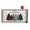Winter Magnetic Mailbox Cover Standard Size 18 X 21in Merry Christmas Mailbox Wraps Cover Holiday Post Letter Box Cover for Outdoor Garden Yard Decor