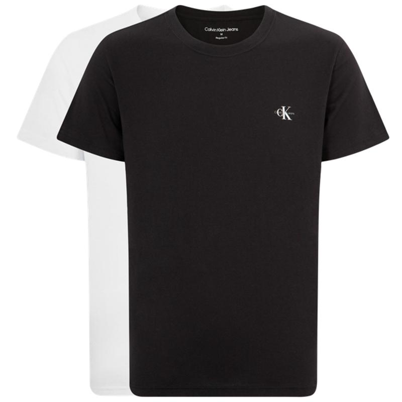 Calvin Klein Letter Pattern Round Neck Loose Short Sleeve Drop Shoulder T-Shirt Men T-Shirts J320199BEH