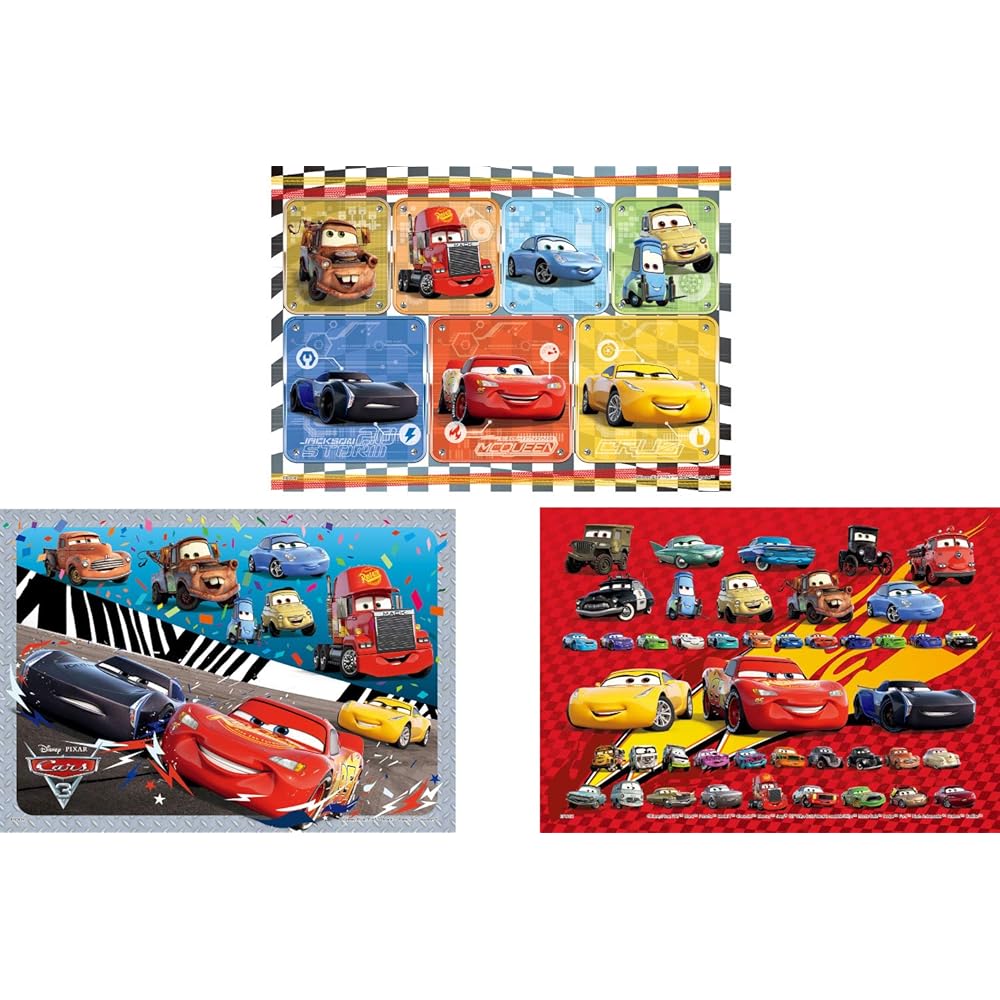

EPOCH Cars 3 Puzzle Set 16/25/35 Pieces with Guide Frame and Sample Sheet 18.2x25.7cm Toy for Ages 3 and Up