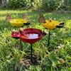 Rostbeständige Bienen Tränke Eisenkunst Metall Gartenstab Vogelbad Stab Außen Hinterhof