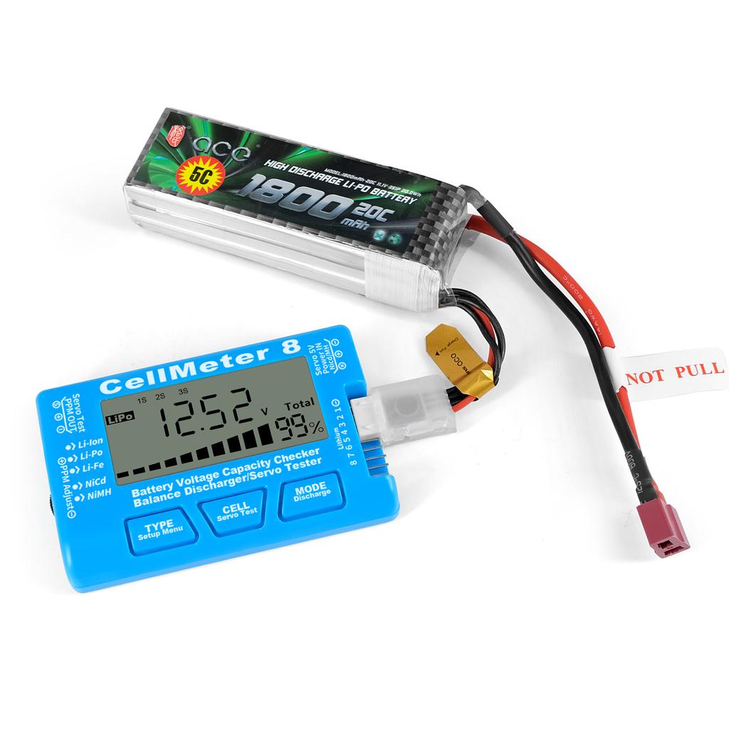 FLY RC CellMeter-7 Digital Battery Capacity Checker Controller Tester For LiPo/Life/Li-ion/NiMH