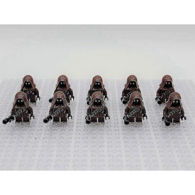 Set Star Wars Jawa 10 Bucăți Minifigurine Compatibile cu Cărămizi LEGO Model Colecționabil Jucărie Cadou pentru Copii