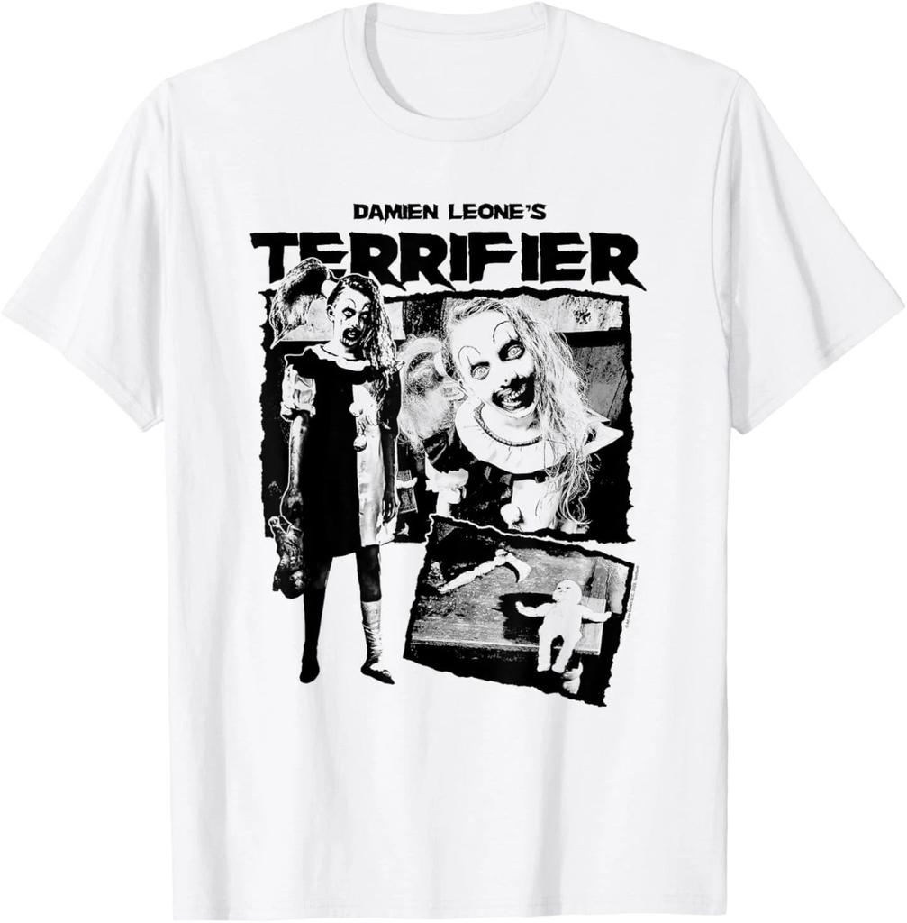 Little Pale Girl Creepy Collage Horror Movie T-Shirt