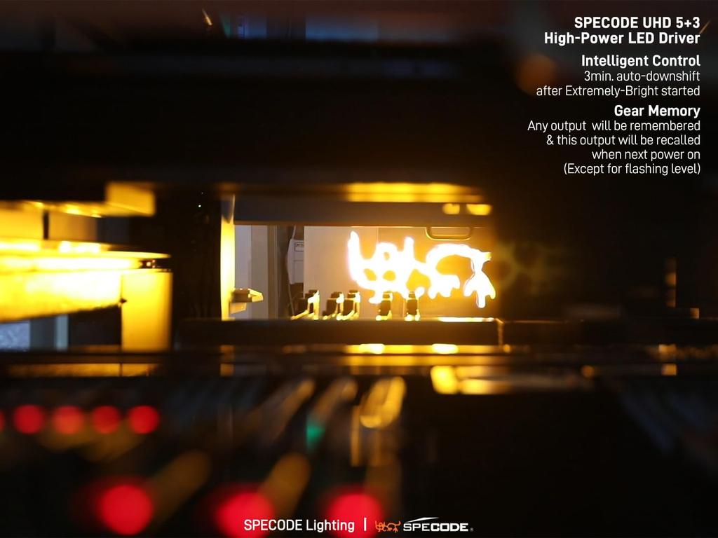 SPECODE Lanterna LED Recarregável G25cp de Alto Lúmen à Prova d'Água para e Uso Doméstico Lanterna, Tocha, Longa Duração e Emergências, Camping, Caminhadas,