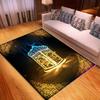 Rectangle Muslim Prayer Mat Non Slip Ramadan Decorative Rugs Home Carpets for Living Room Bedroom Kitchen Hallway Balcony Decor